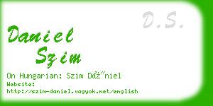 daniel szim business card